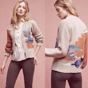 Anthropologie HWR Petunia Embellished Cardigan